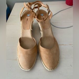 Dani black Tan Espadrille Wedge Sandals